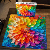 Puzzle en bois Vivid Dahlia 1000 piĂšces